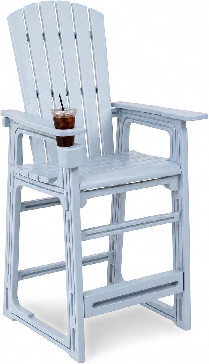 GIANTEX Outdoor Bar Stool 29 Inch Tall Adirondack Chair