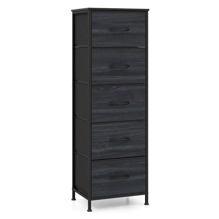 GIANTEX 3/4/5 Drawers Dresser Nightstand with Heavy-Duty Metal Frame