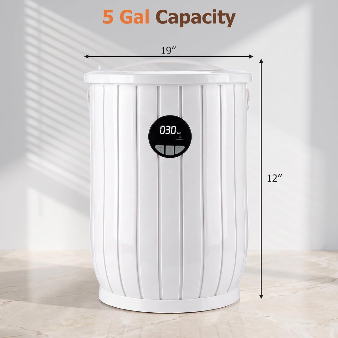 GIANTEX 20L Towel Warmer Bucket with Auto Shut Off, 3 Heat Levels