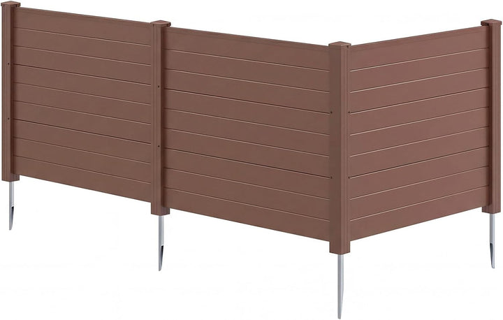 Giantex No-Dig Air Conditioner Fence with Metal Stakes 48&
