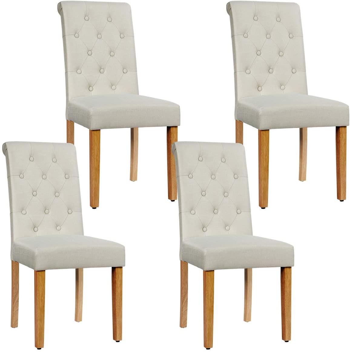 Upholstered Accent Dining Chairs Set of 2