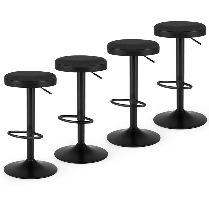 GIANTEX Modern Adjustable Height Swivel Bar Stools Set of 2/4 with Padded Seat