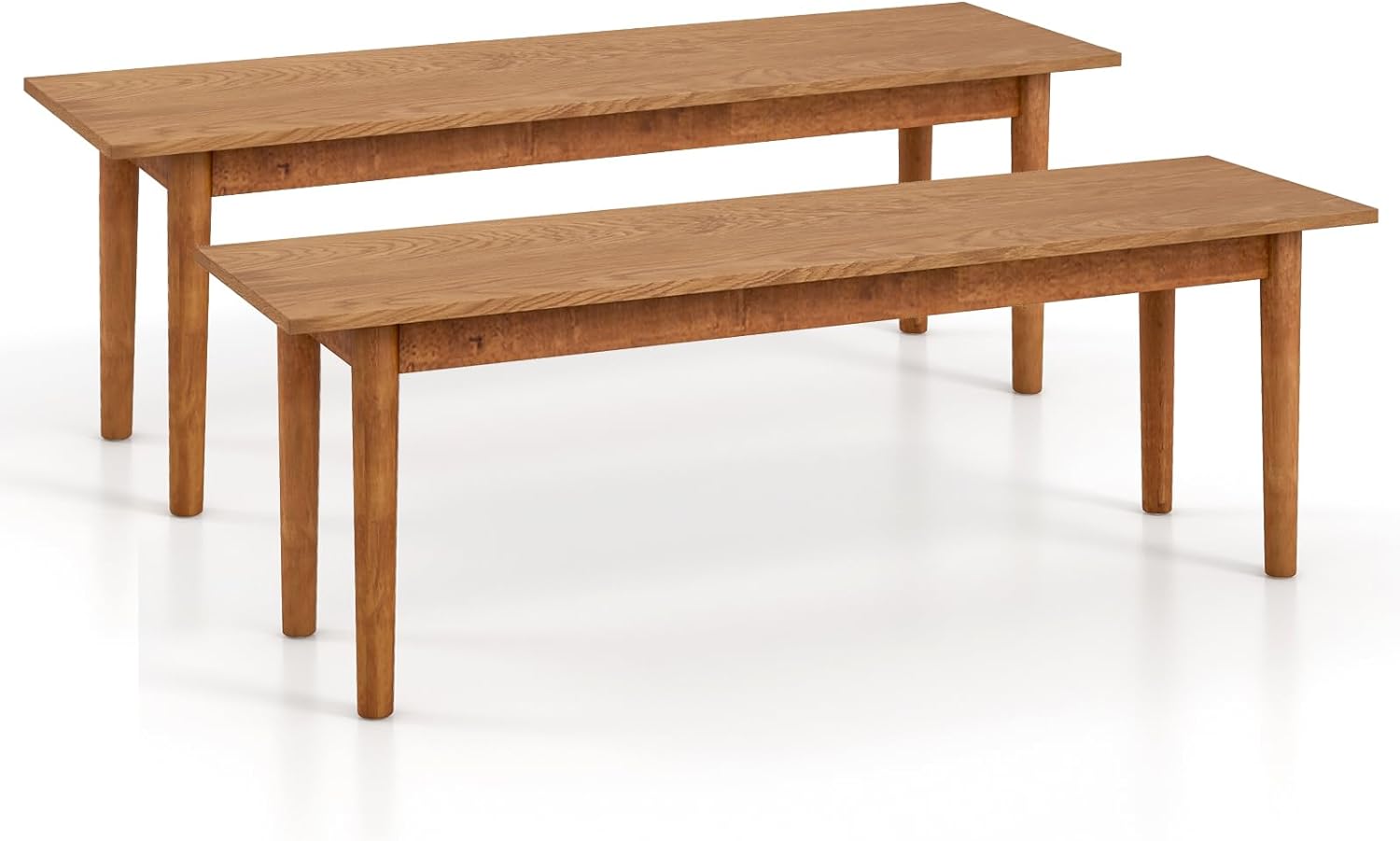 Giantex Wood Dining Bench, Entryway Bench w/Solid Rubber Wood Legs, 660 LBS Weight Capacity
