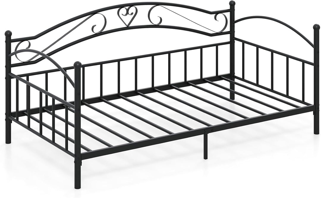 Giantex Modern Sofa Day Bed with Stylish Headboard & 12 Metal Slats Support