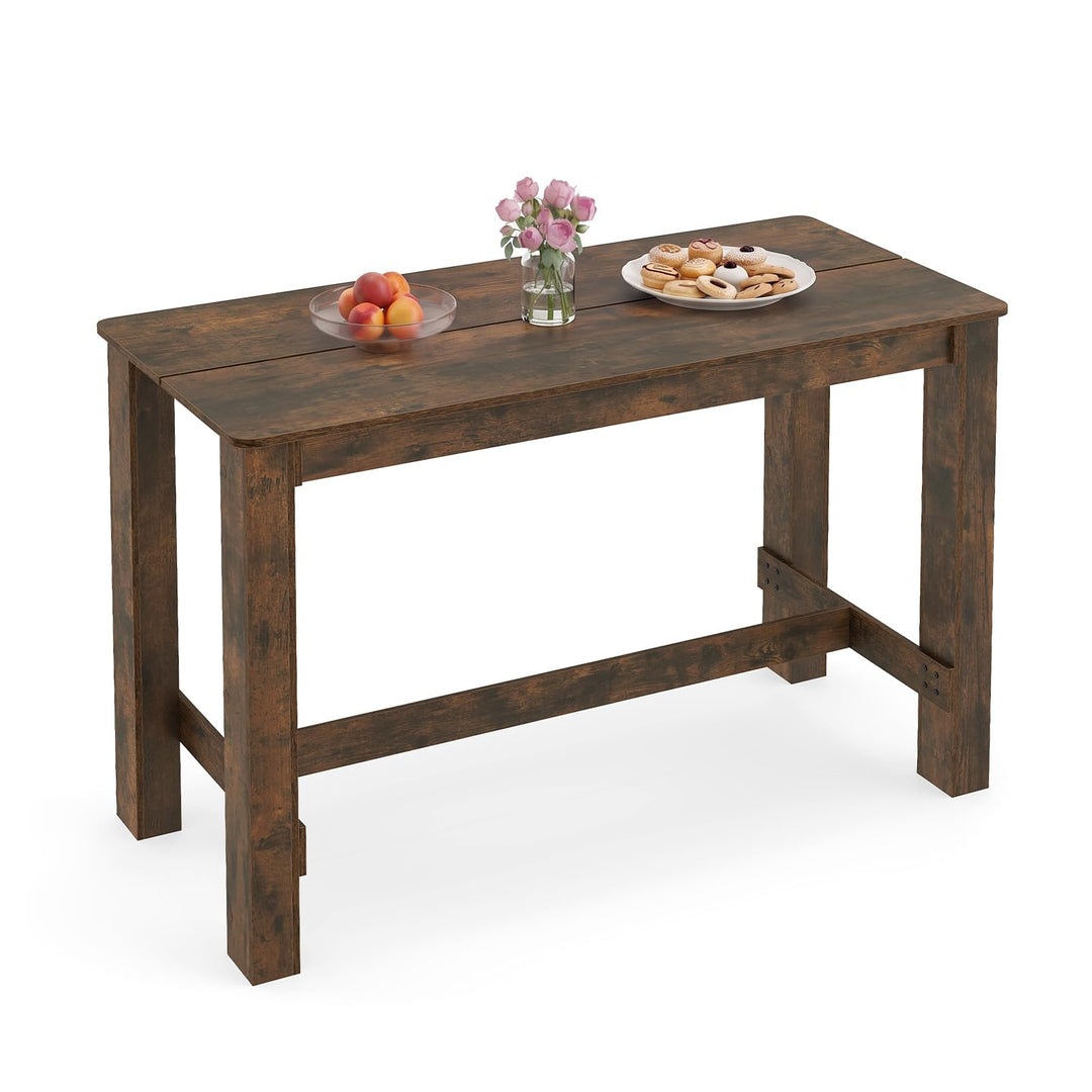 GIANTEX 55-Inches Wooden Dining Table for 4-6 People, Kitchen Table