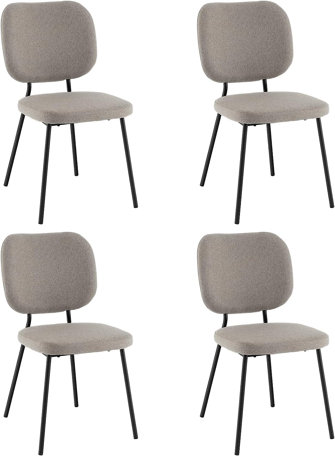 Modern Fabric Dining Chair Set of 2