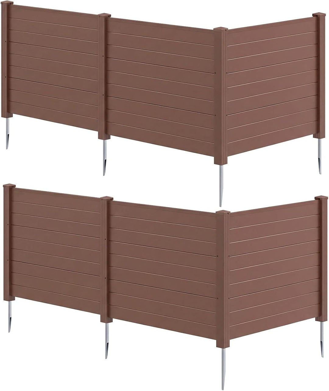 Giantex No-Dig Air Conditioner Fence with Metal Stakes 48&
