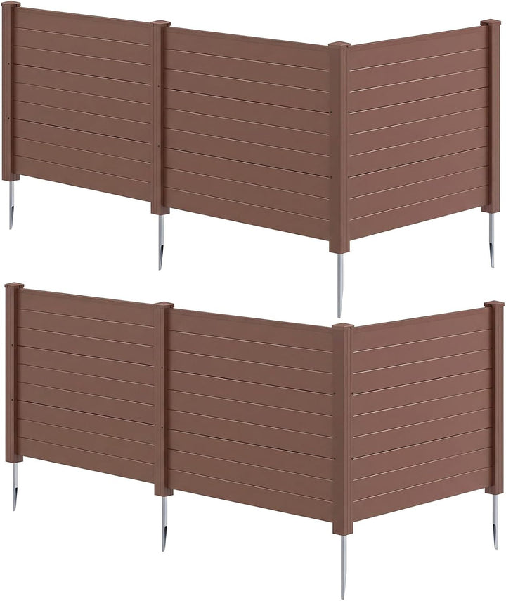 Giantex No-Dig Air Conditioner Fence with Metal Stakes 48&