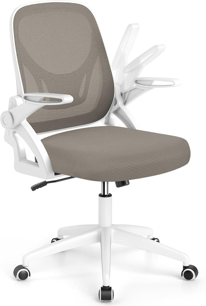 Giantex Ergonomic Desk Chair with Flip-up Arms & Lumbar Support