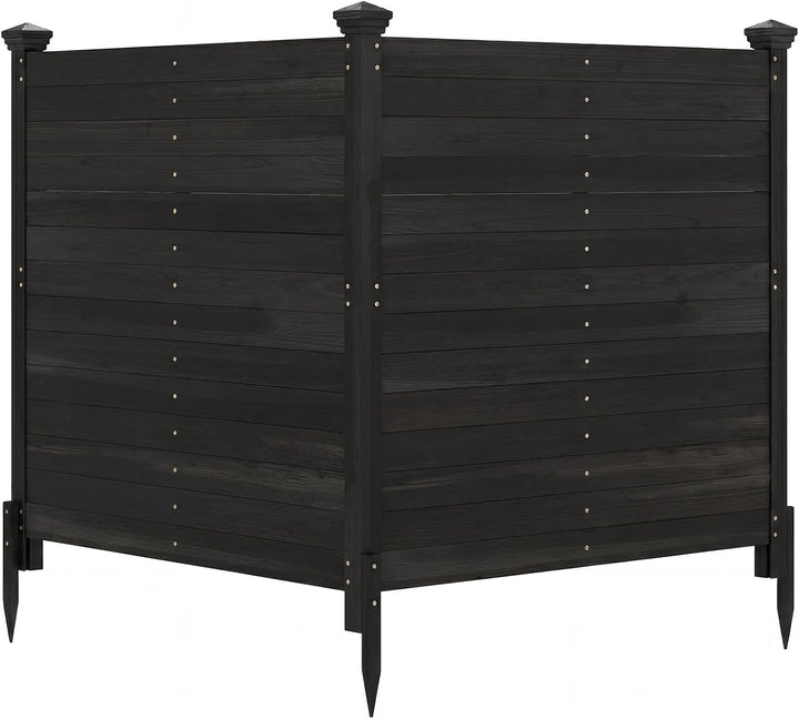 Giantex Wooden Privacy Fence with Stakes 47" W x 45.5" H