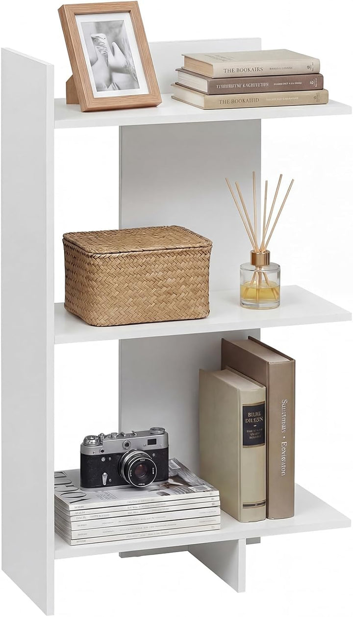 Giantex 3-Tier Wooden Free Standing Open Storage Bookshelf with Anti-Tipping Kit