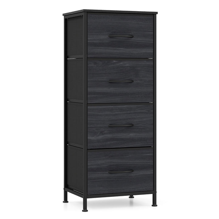 GIANTEX 3/4/5 Drawers Dresser Nightstand with Heavy-Duty Metal Frame
