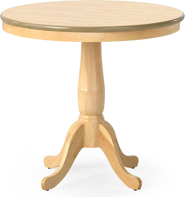 Giantex 32" D X 30" H Round Dining Wooden Kitchen Table