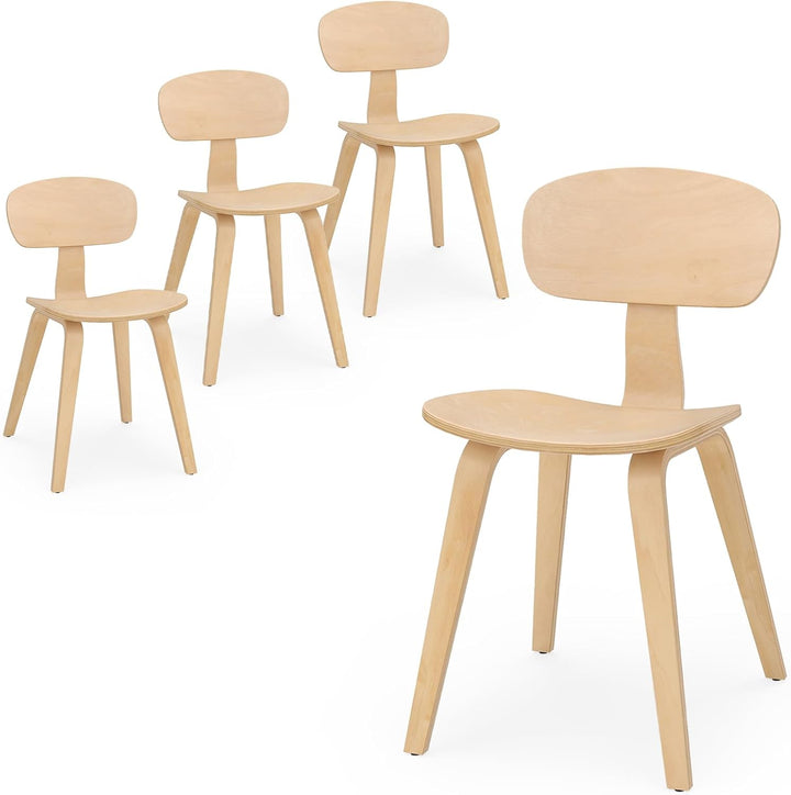 Giantex Modern Dining Chair Set of 2/4 with Wide Seat