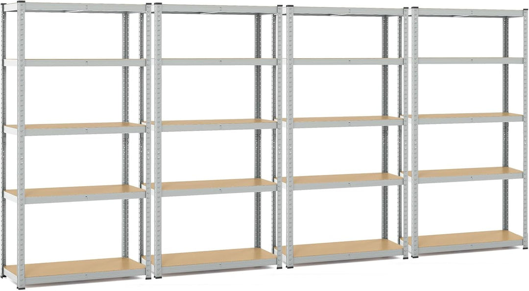 Giantex 5-Tier Storage Utility Shelves, 2000 LBS Total Load Capacity, Metal Garage Shelving Unit