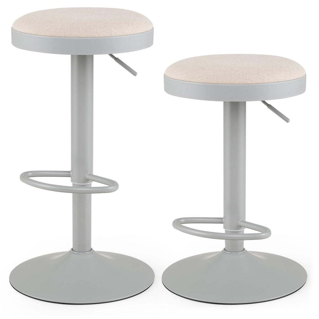 GIANTEX Modern Adjustable Height Swivel Bar Stools Set of 2/4 with Padded Seat