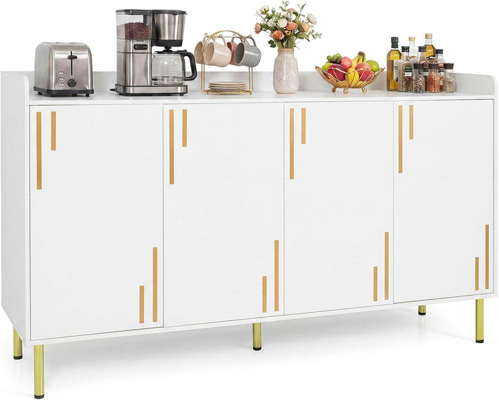 Giantex 55" Modern Buffet Cabinet with 4 Doors