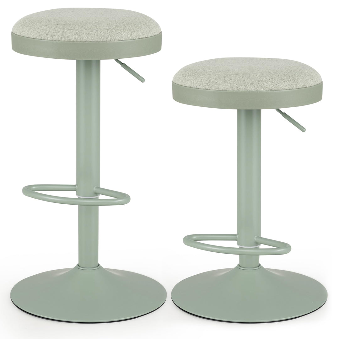 GIANTEX Modern Adjustable Height Swivel Bar Stools Set of 2/4 with Padded Seat