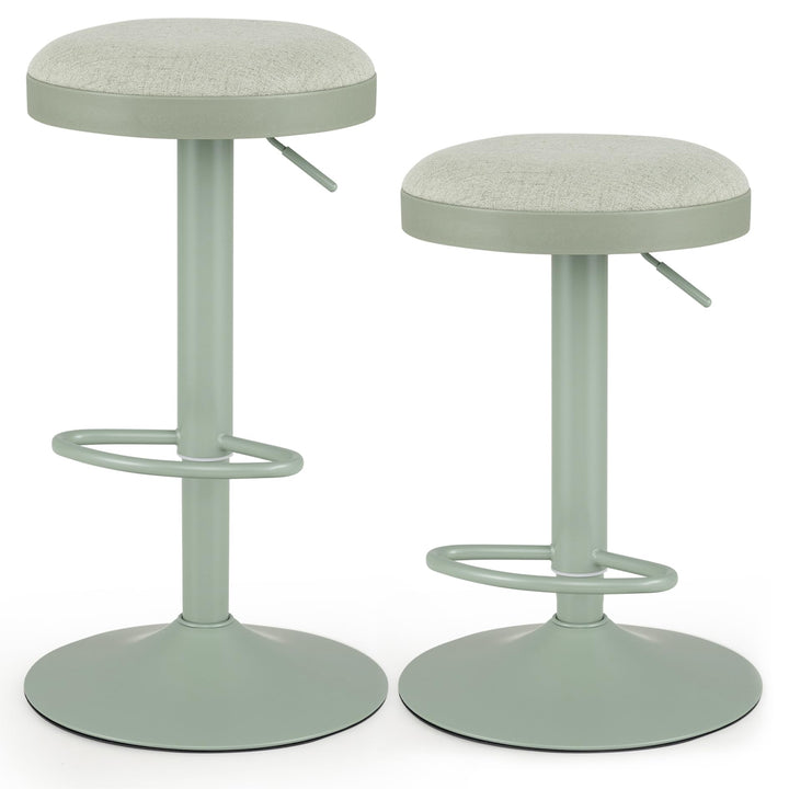 GIANTEX Modern Adjustable Height Swivel Bar Stools Set of 2/4 with Padded Seat