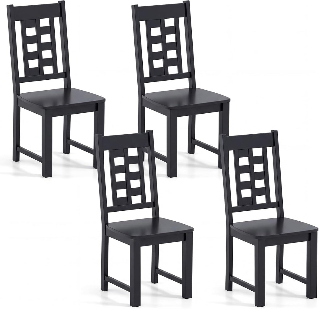 Giantex Kitchen Chair with Solid Rubber Wood Frame