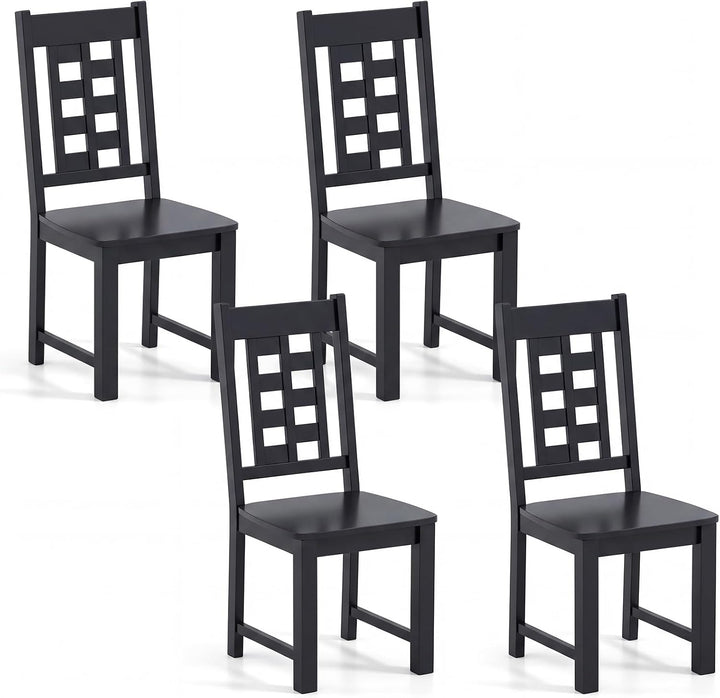 Giantex Kitchen Chair with Solid Rubber Wood Frame