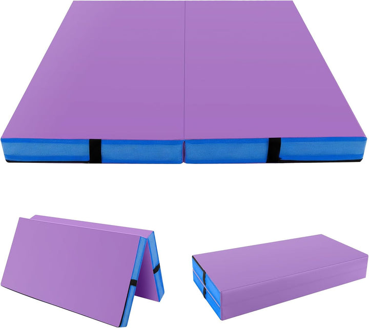Giantex 4' x 4' Folding Gymnastics Mat with Carry Handles