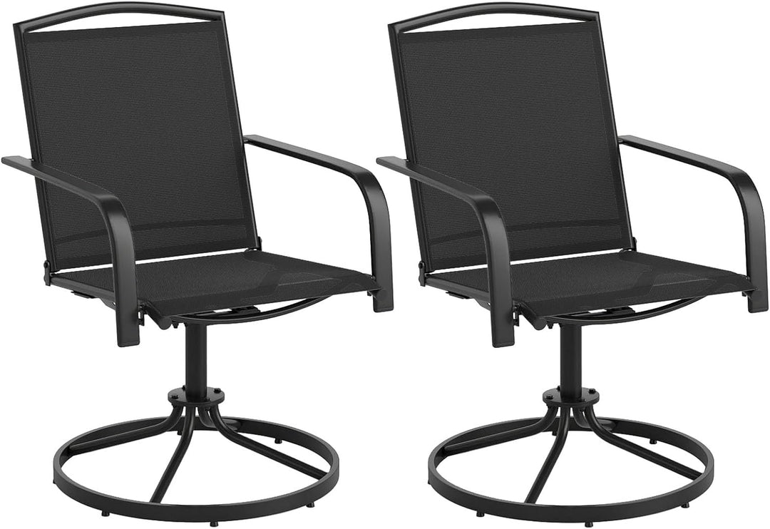 Giantex All Weather 360° Patio Rockers with High Backrest Breathable Seat