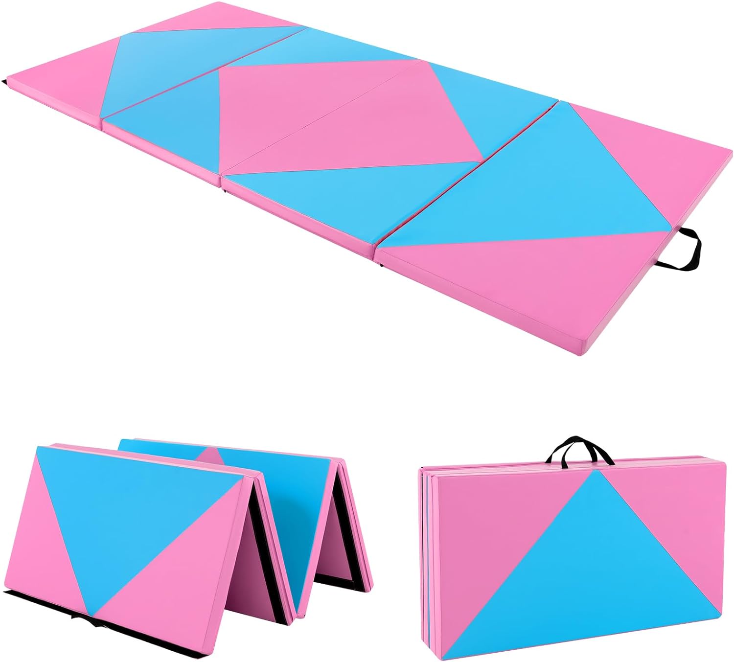 Giantex 4'x8'x2 Gymnastics Mat, Folding Anti-Tear Gymnastics Panel Mats