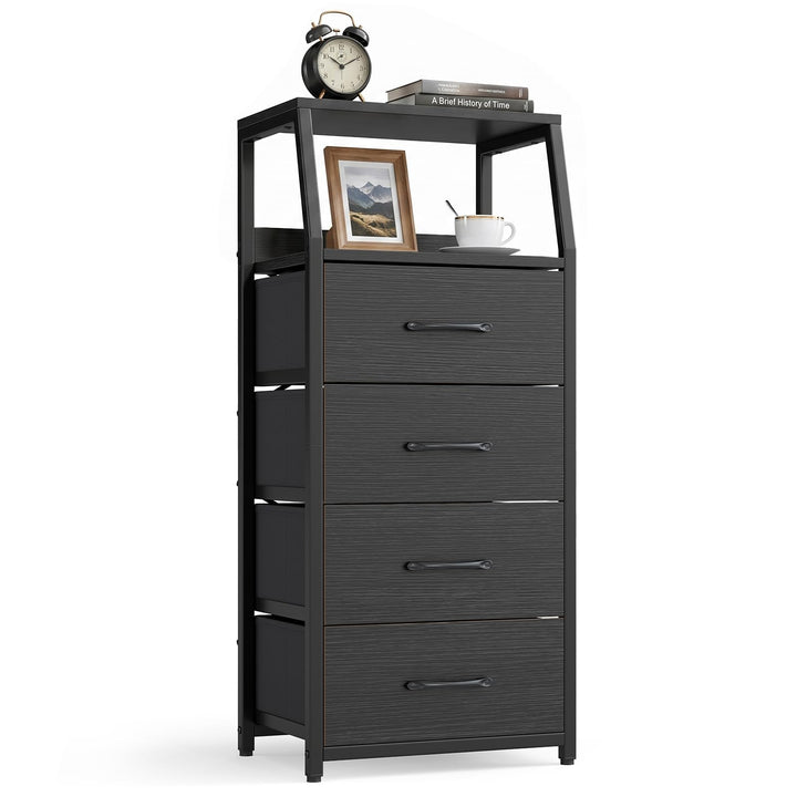 GIANTEX Tall Dresser with 5/4 Fabric Drawers (1/2)