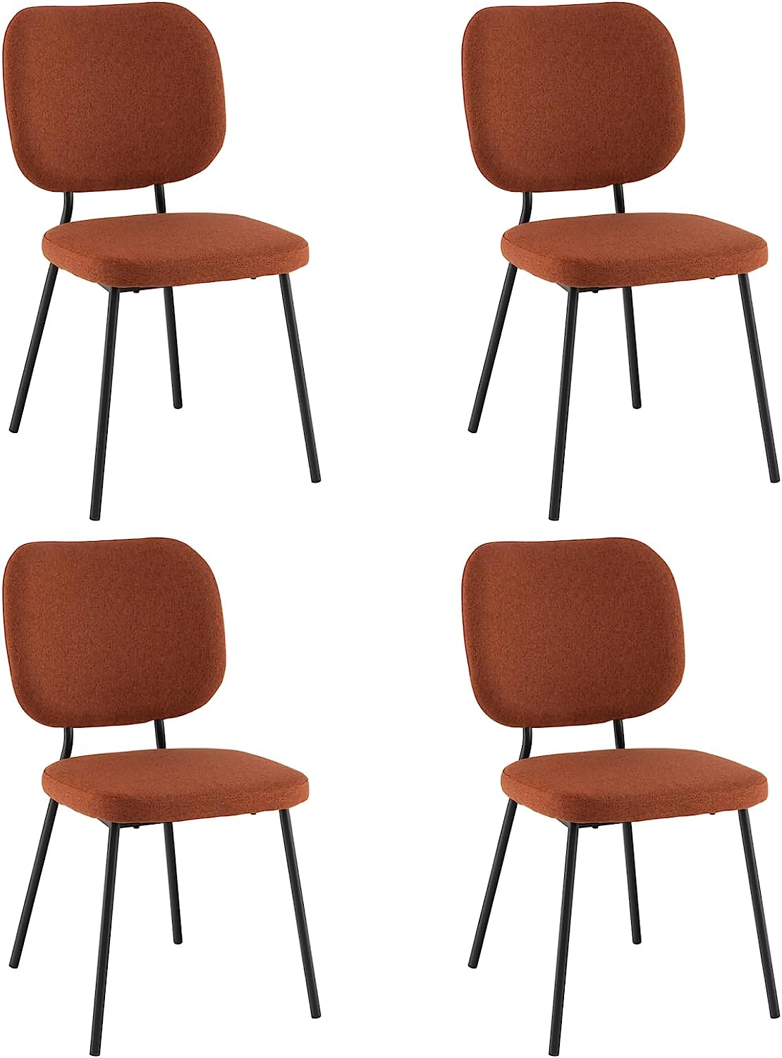 Modern Fabric Dining Chair Set of 2