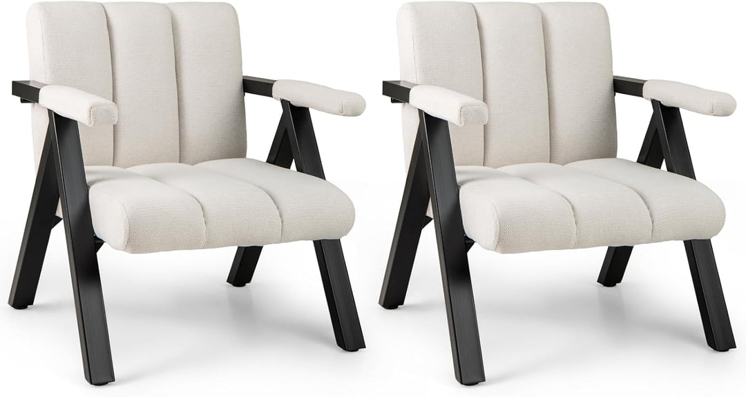 Giantex Mid-Century Modern Accent Chair with Deepened Seat