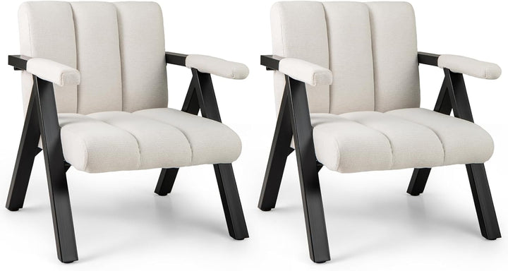 Giantex Mid-Century Modern Accent Chair with Deepened Seat