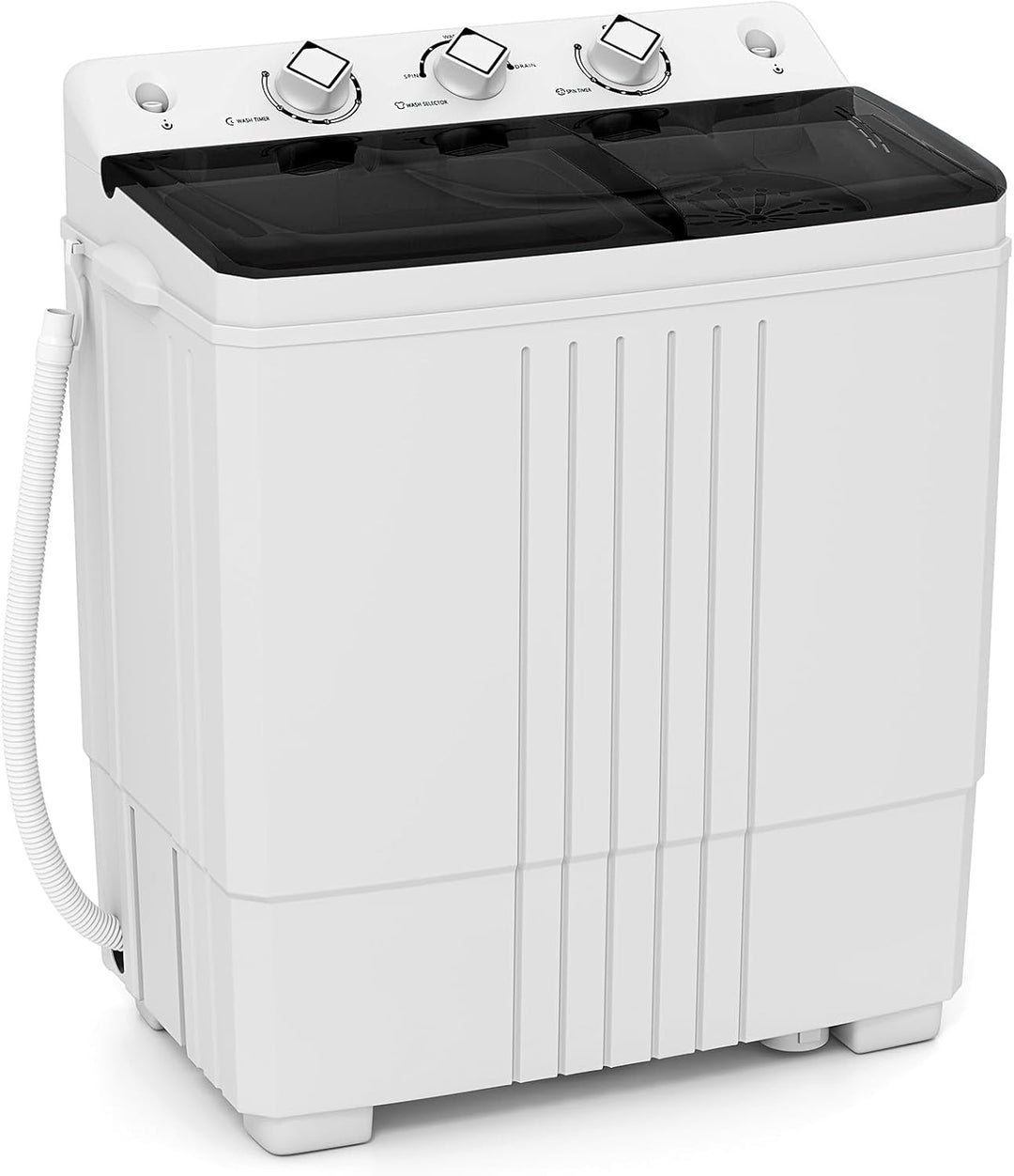 Giantex Washing Machine Portable Compact Twin Tub 12Lbs Washing and 8Lbs Spinning