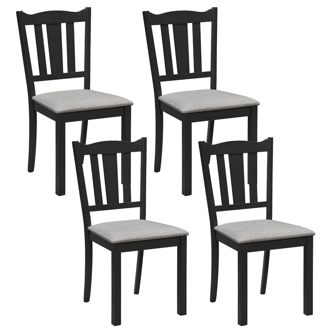 GIANTEX Wooden Dining Chairs Set of 2/4 with Hollow Back &amp; Soft-padded Seat