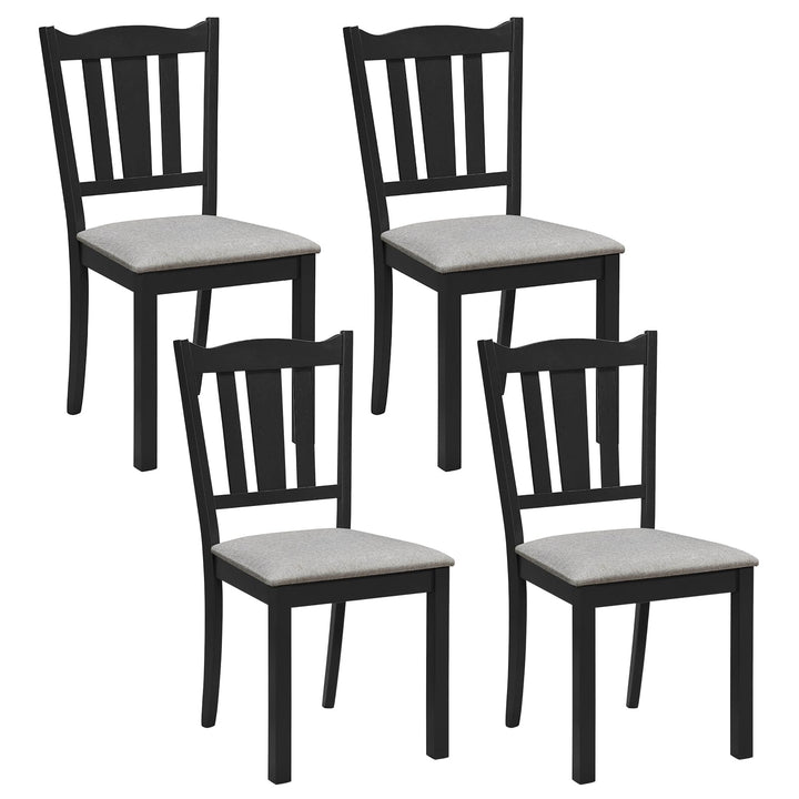 GIANTEX Wooden Dining Chairs Set of 2/4 with Hollow Back &amp; Soft-padded Seat