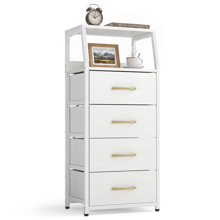 GIANTEX Tall Dresser with 5/4 Fabric Drawers (1/2)