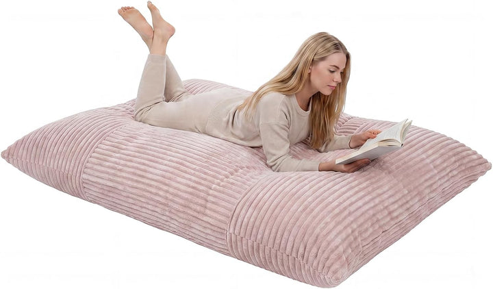 Giantex Bean Bag Chair for Adults | Stuffed Floor Sofa w/Machine-washable Corduroy Cover