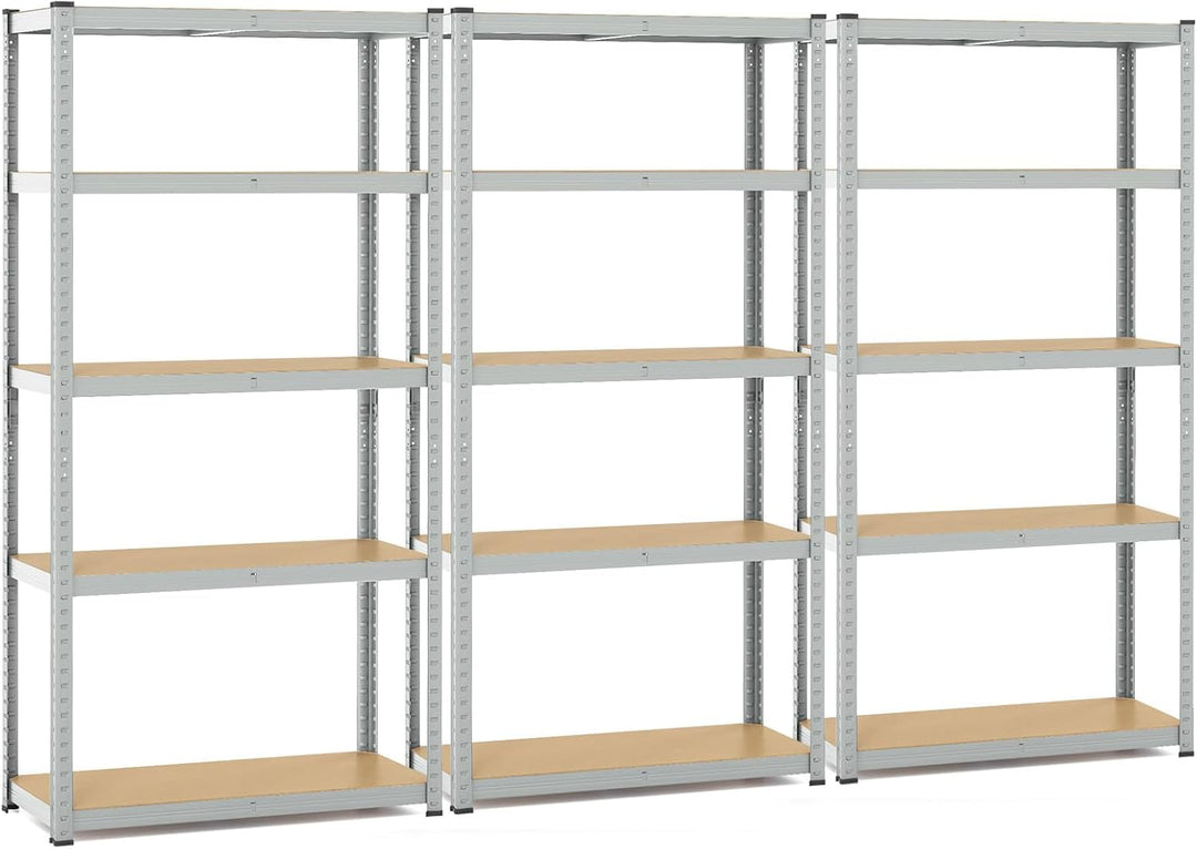 Giantex 5-Tier Storage Utility Shelves, 2000 LBS Total Load Capacity, Metal Garage Shelving Unit