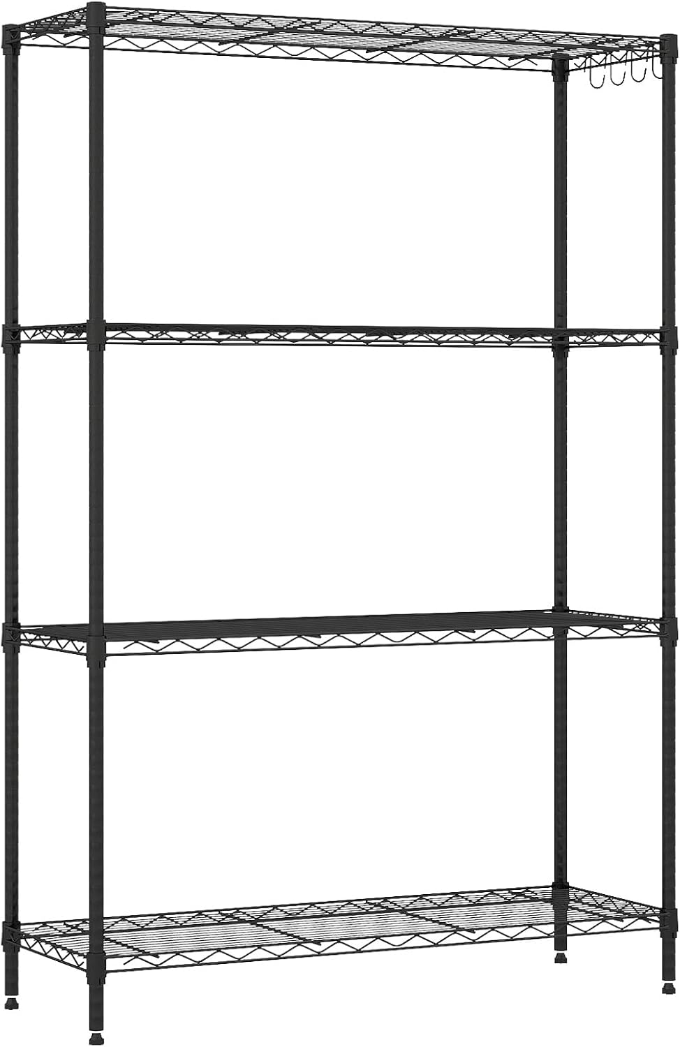 Giantex 4-Tier/5-Tier Metal Storage Shelving Unit with V-Shaped Wire Rack