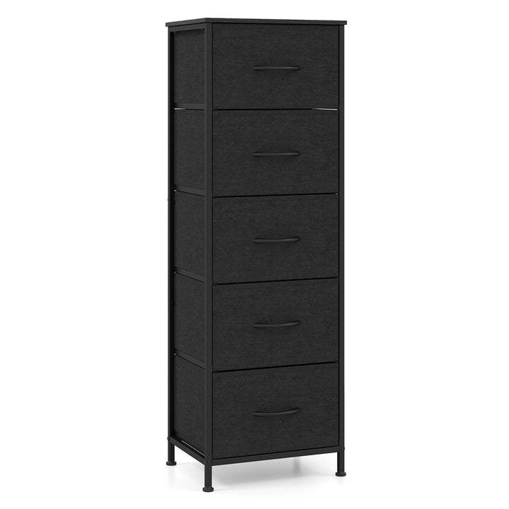 GIANTEX 3/4/5 Drawers Dresser Nightstand with Heavy-Duty Metal Frame (1/2)