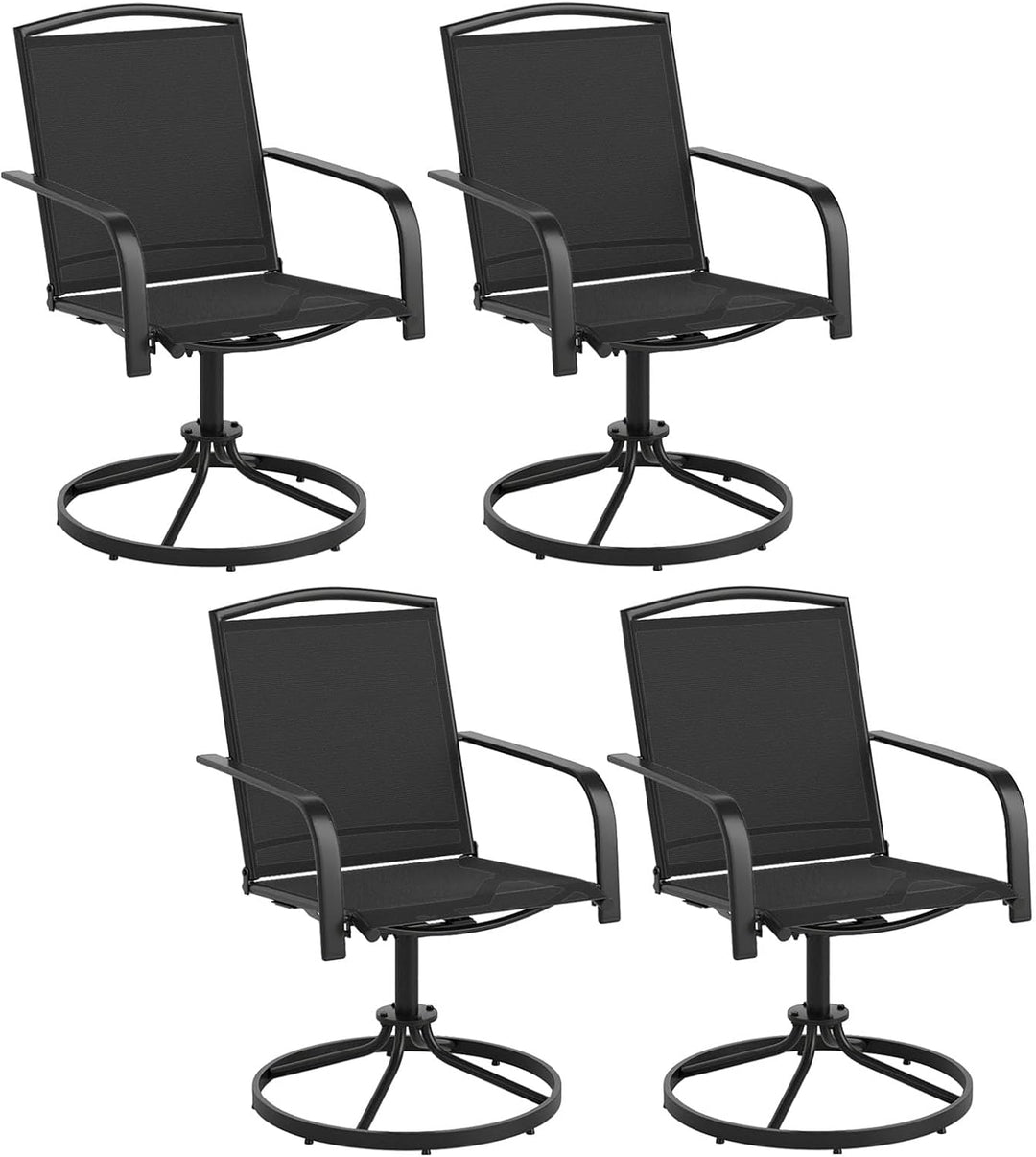 Giantex All Weather 360° Patio Rockers with High Backrest Breathable Seat