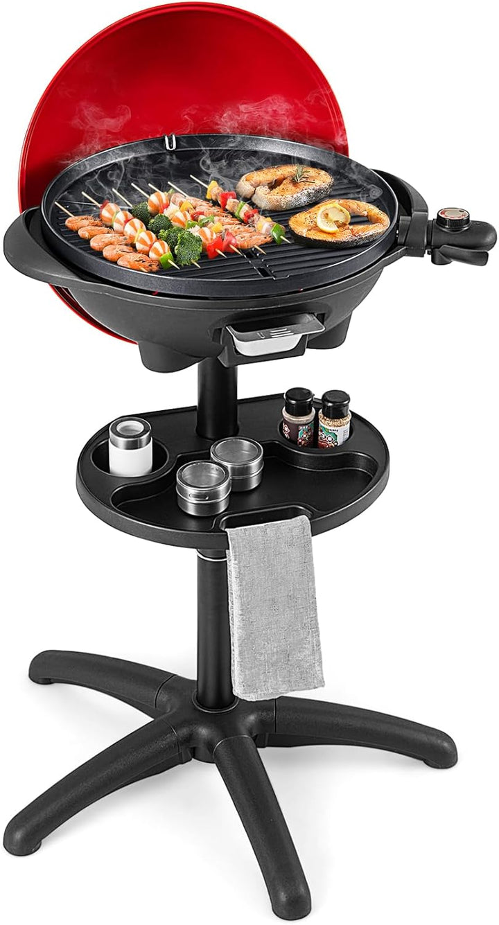Giantex 1350W Electric BBQ Grill Non-stick w/ 4 Temperature Setting Outdoor Garden Patio Camping