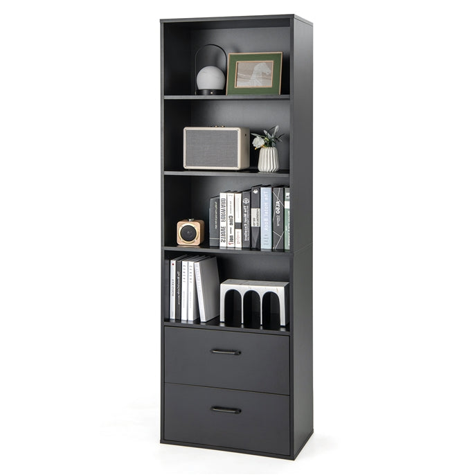Giantex 74" Tall 4-Tier Bookcase