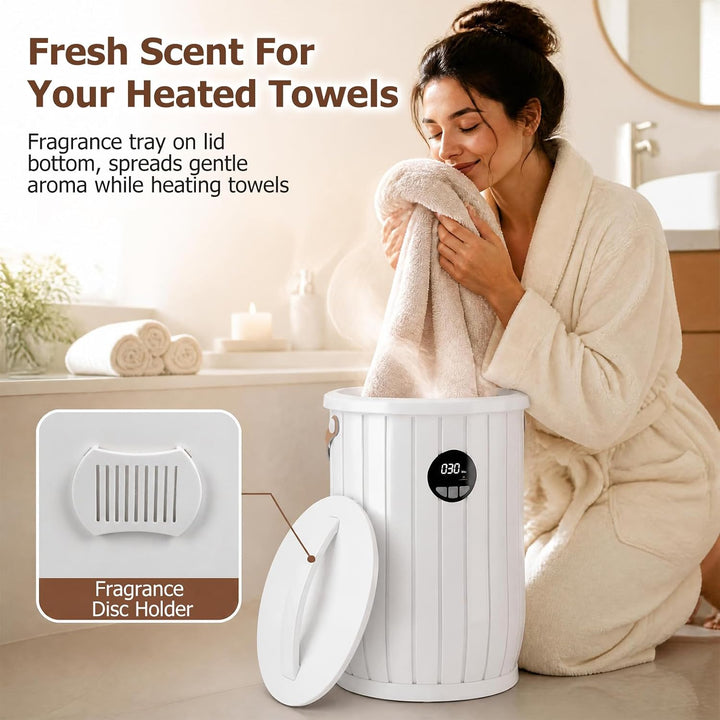 GIANTEX 20L Towel Warmer Bucket with Auto Shut Off, 3 Heat Levels