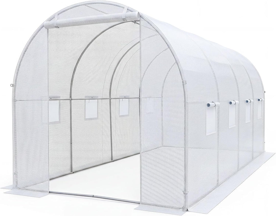 Giantex 15 x 7 x 7 ft Walk-in Tunnel Greenhouse for Outdoors