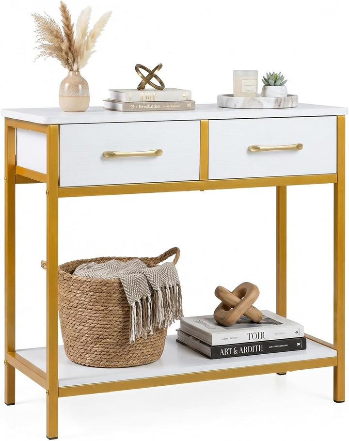 GIANTEX Narrow Console Table Industrial Sofa Table