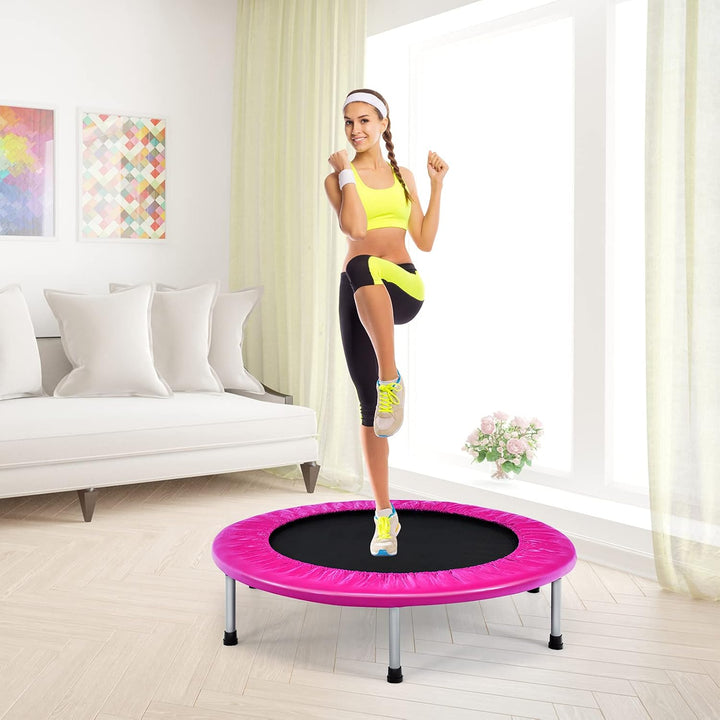 Giantex Folding Mini Trampoline Portable Recreational Fitness Trampoline