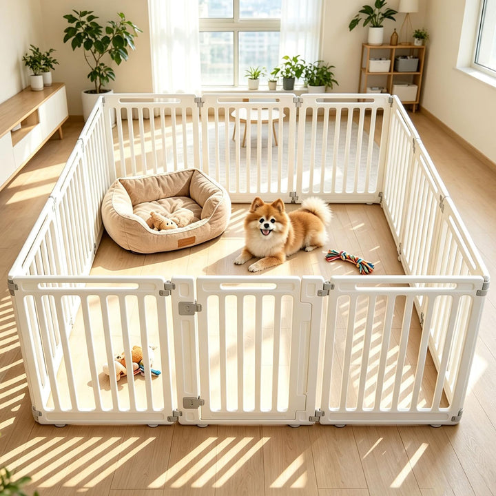 GIANTEX 32" Plastic Pet Fence