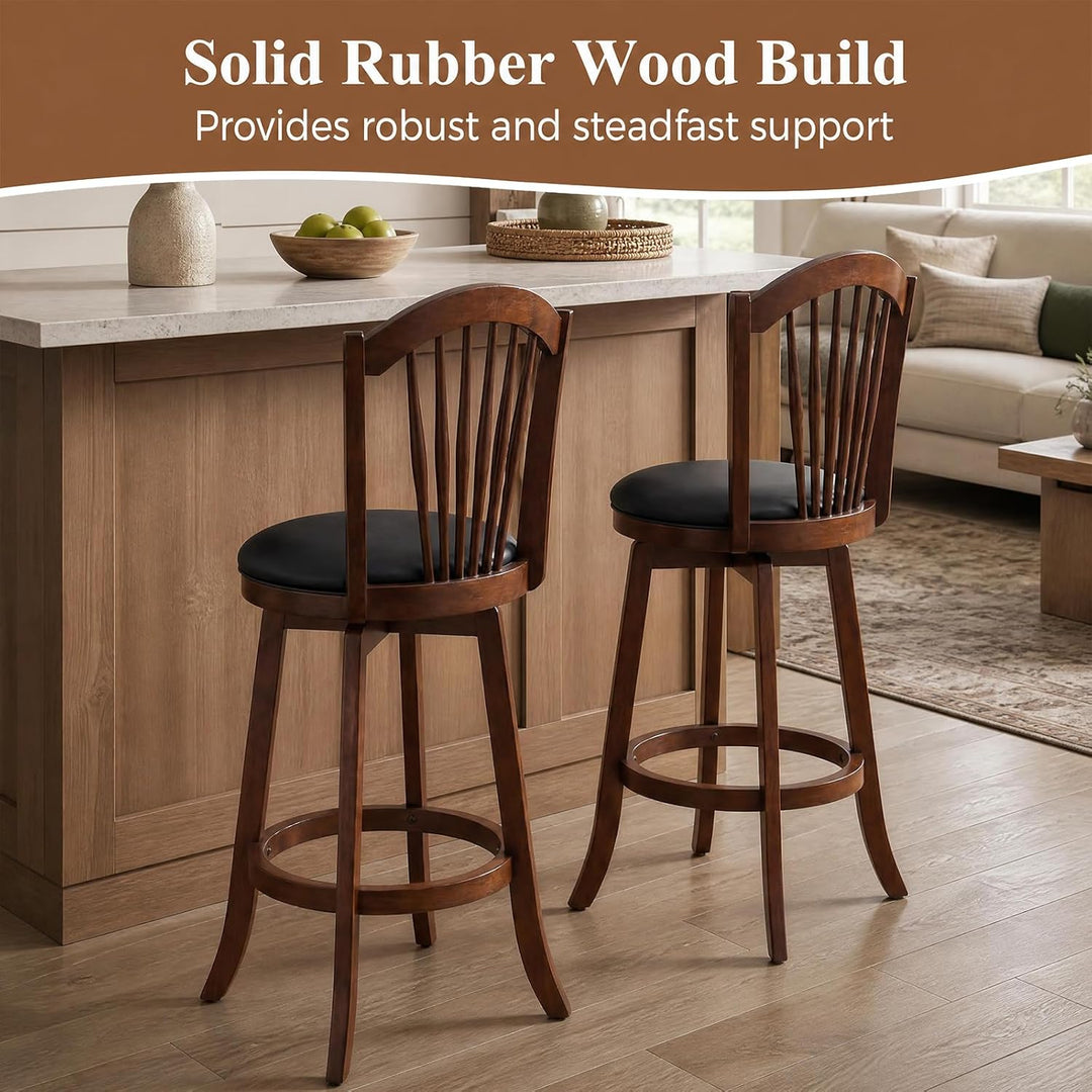 GIANTEX Swivel Barstools Height Bar Chairs