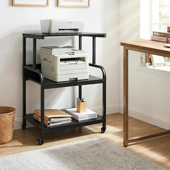 Giantex Rolling Printer Stand with Adjustable Storage Shelf